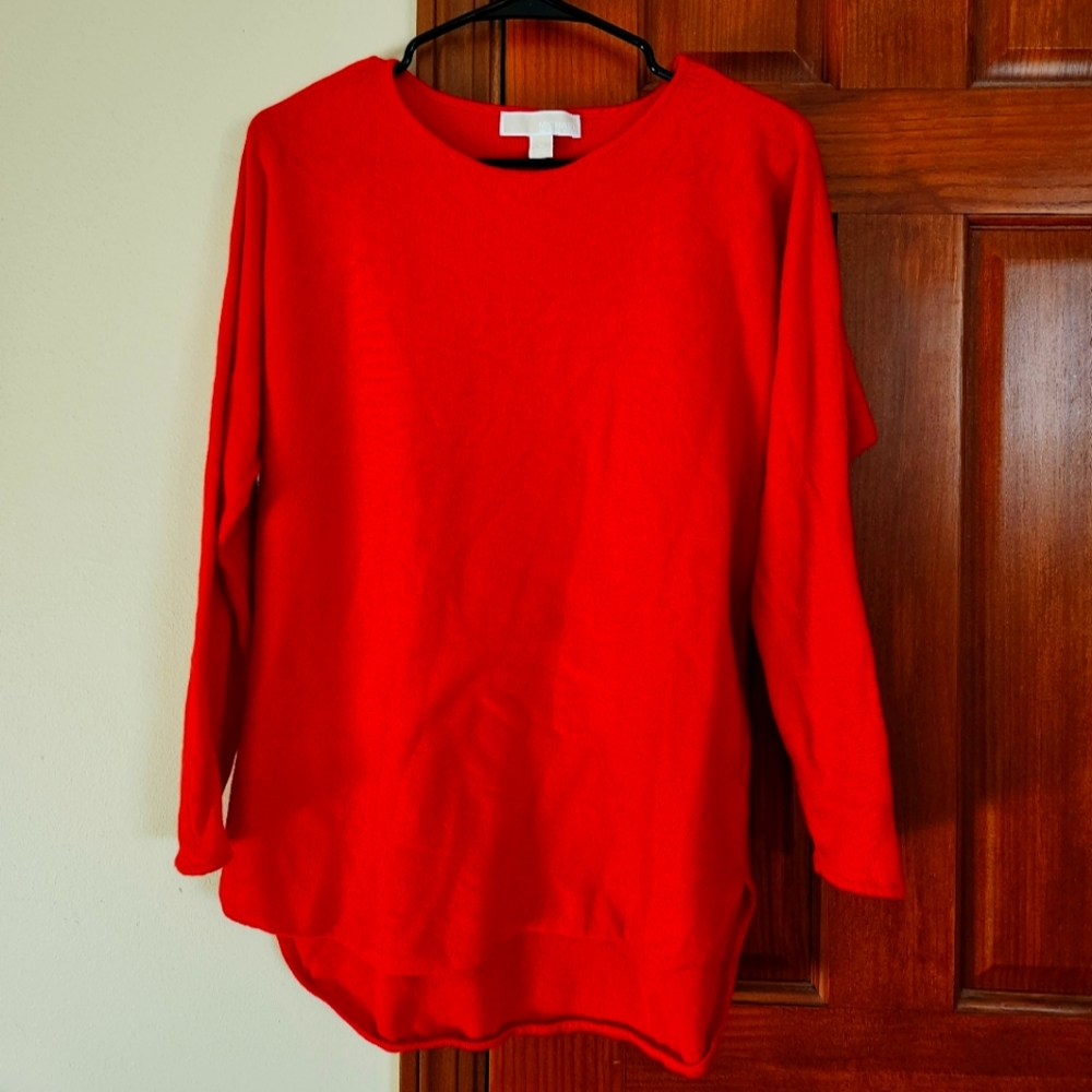 Michael Kors red sweater, size M.